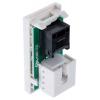 MK Electric Konektor RJ11, řada: Logic Plus Vnitřní, Rovný, Povrch, počet portů: 4portový