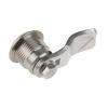 Zámek s válcovou vložkou Bezklíčové, Klíč, Nerezová ocel, hloubka od panelu k jazýčku: 13 mm 20.2 x 20.2 mm Steinbach &