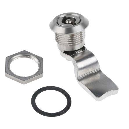 Zámek s válcovou vložkou Bezklíčové, Klíč, Nerezová ocel, hloubka od panelu k jazýčku: 32 mm 20.2 x 20.2 mm Steinbach &
