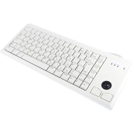 Klávesnice s trackballem, model: ML4400, Kabelový, Šedá, PS2 Kompaktní QWERTY (Velká Británie) normální klávesy 84 x