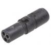 Kulatý konektor, počet kontaktů: 3, Kabel, velikost: Miniature ITT Cannon, pohlaví kontaktu: Vnější, orientace těla: