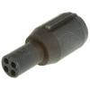 Kulatý konektor, počet kontaktů: 4, Kabel, velikost: Miniature ITT Cannon, pohlaví kontaktu: Samec/samice, orientace