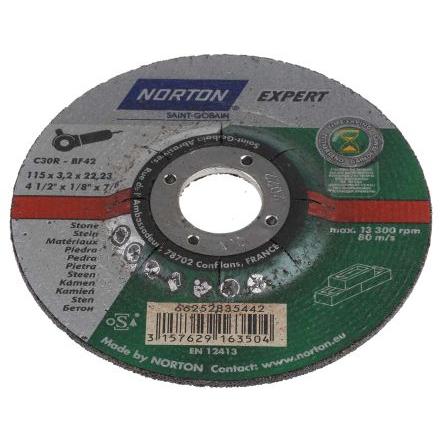 Brusný disk Karbid křemíku zrnitost P30 115 mm Hrubé Norton