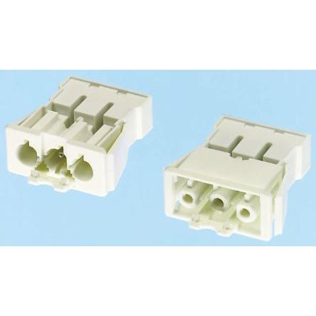 Wieland Konektor pro osvětlení, řada: GST18 Montáž do panelu Vnitřní Přípojka Objímka 16A, IP40 barva Bílá, formát pólů:
