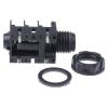 RS PRO Konektor jack, Montáž na plošný spoj, Stereo, Pájecí Vnitřní, 6.35 mm 2 5A barva Černá, orientace těla: Pravý