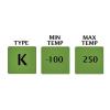 Teplotní sonda Typ K Tužka RS PRO, typ sondy: Jehla, délka sondy: 100 mm 6 mm 250 °C