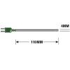 Teplotní sonda K RS PRO, typ sondy: Vzduch, délka sondy: 110 mm 4 mm 750 °C