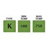 Teplotní sonda K RS PRO, typ sondy: Vzduch, délka sondy: 110 mm 4 mm 750 °C