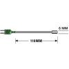 Teplotní sonda K RS PRO, typ sondy: Povrch, délka sondy: 110 mm 10 mm 750 °C