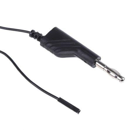 Hirschmann Test & Measurement Zkušební kabel s konektorem, Černá 3A, délka kabelů: 1 m, 60V dc, Polyvinylchlorid, úroveň