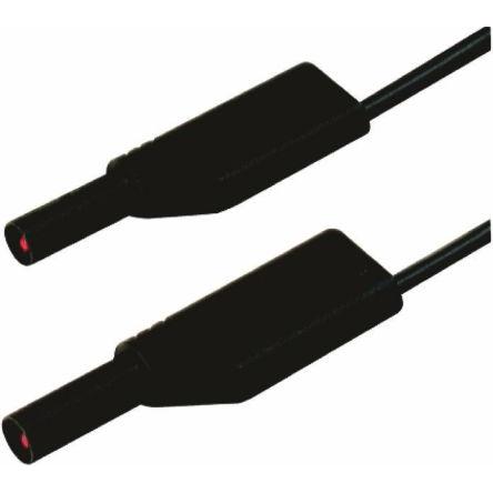 Hirschmann Test & Measurement Zkušební kabel s konektorem, Modrá 16A, délka kabelů: 250 mm, 1000 V ac, 1000V dc,
