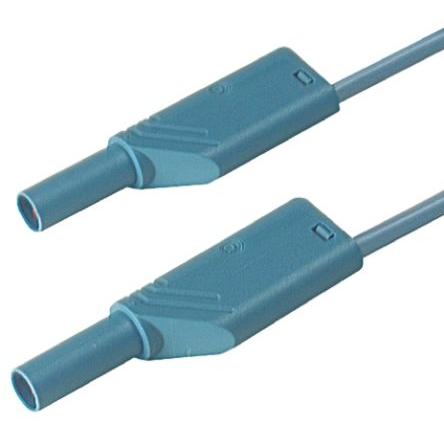 Hirschmann Test & Measurement Zkušební kabel s konektorem, Modrá 16A, délka kabelů: 1 m, 1000 V ac, 1000V dc,