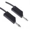Hirschmann Test & Measurement Zkušební kabel s konektorem, Černá 16A, délka kabelů: 1 m, 60V dc, Polyvinylchlorid