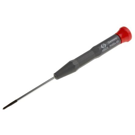 Přesný šroubovák, dělka lopatky: 60 mm Molybdenová ocel, Chrom-vanadová ocel Přesný hrot PH00, celková délka: 157mm CK