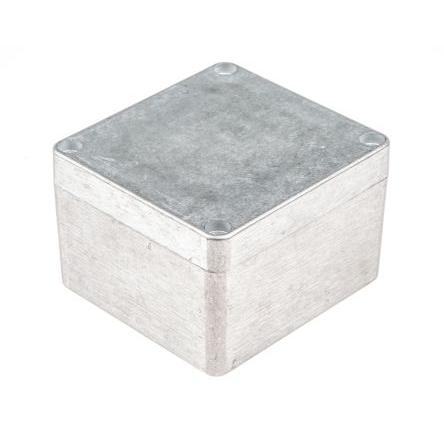 Hammond Pouzdro, řada: 1590 IP66 Ano barva Přírodní IK08 barva Přírodní Odlévaný hliník 79.6 mm 52 mm 74.6 mm Silikon