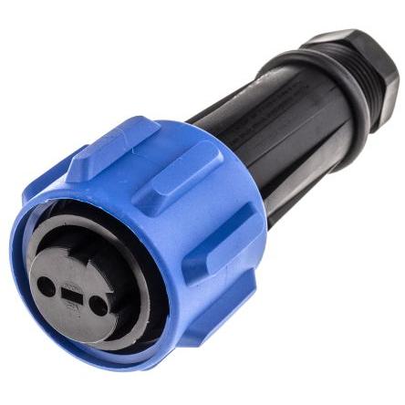 Kulatý konektor, počet kontaktů: 2, Kabel, velikost: Standard Bulgin, pohlaví kontaktu: Vnitřní, orientace těla: Rovný
