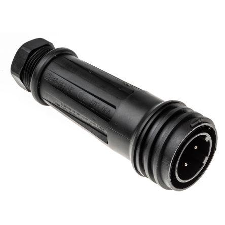 Kulatý konektor, počet kontaktů: 4, Kabel, velikost: Standard Bulgin, pohlaví kontaktu: Vnější, orientace těla: Rovný