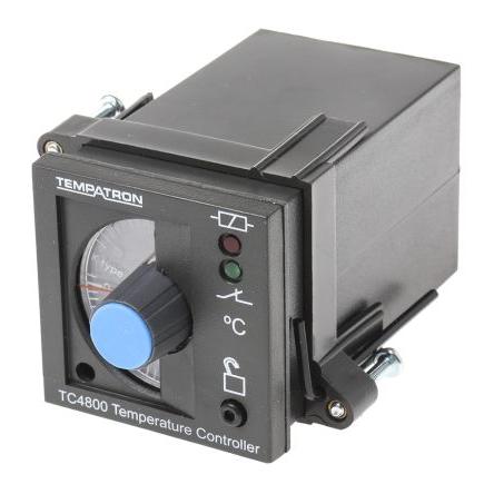 Tempatron Regulátor teploty s vypínačem, řada: TC4800 Lišta DIN, 50 °C, -10 °C, počet výstupů: 1, výstup: Relé 230V ac,