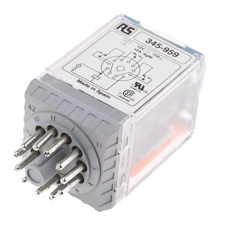Releco Výkonové relé 3PDT Montáž na plošný spoj 10A 12V dc MRC