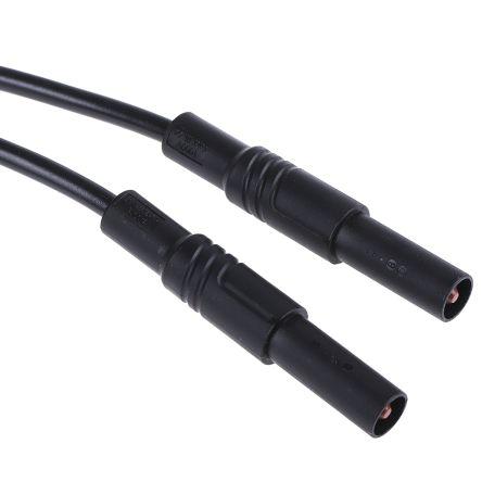Hirschmann Test & Measurement Zkušební kabel s konektorem, Černá 32A, délka kabelů: 2 m, 1000 V ac, 1000V dc,