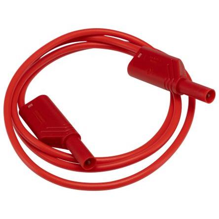 Hirschmann Test & Measurement Zkušební kabel s konektorem, Červená 32A, délka kabelů: 1 m, 1000 V ac, 1000V dc,