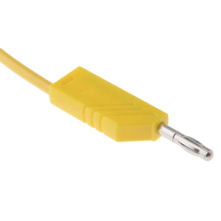 Hirschmann Test & Measurement Zkušební kabel s konektorem, Žlutá 16A, délka kabelů: 1.5 m, 60V dc, Polyvinylchlorid