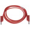 Hirschmann Test & Measurement Zkušební kabel s konektorem, Červená 16A, délka kabelů: 2 m, 60V dc, Silikon