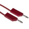 Hirschmann Test & Measurement Zkušební vodič, Červená 16A, délka kabelů: 1 m, 60V dc, Silikon, úroveň kategorie: CAT I