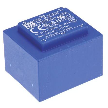 Block Transformátor PCB, sekundární napětí: 2 x 9 V ac, počet výstupů: 2 Čep 58 % 3.2 VA