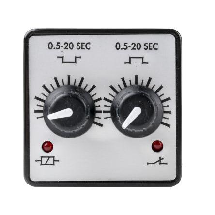 Tempatron Časovací relé, řada: 2B DPDT 2kontaktové 240V ac 1 funkce 8 kolíků 0.5 to 20 s