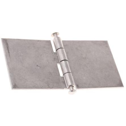 Kloubový závěs Výkyvné Patka, Ocel, Nerezová ocel Válcový, délka: 80 mm x 80mm x 3 mm Pinet