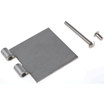 Kloubový závěs Výkyvné Patka, Ocel, Nerezová ocel Nýt, délka: 80 mm x 80mm x 3 mm Pinet
