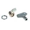 Zámková vložka S klíčem, Klíč, hloubka od panelu k jazýčku: 12.8 mm, Chromová 16.3 x 14.1 mm Euro-Locks a Lowe &
