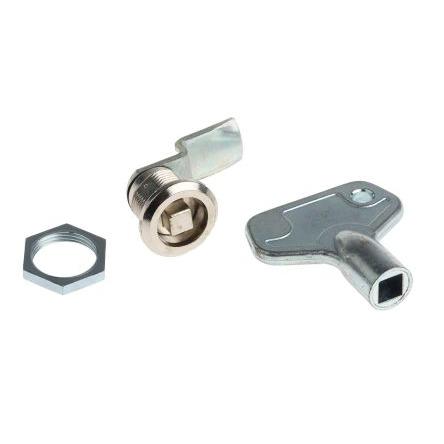 Zámková vložka S klíčem, Klíč, hloubka od panelu k jazýčku: 12.8 mm, Chromová 16.3 x 14.1 mm Euro-Locks a Lowe &