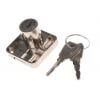 Vrchní zámek S klíčem, Klíč, hloubka od panelu k jazýčku: 24.5 mm, Chromová 19.7 mm Euro-Locks a Lowe & Fletcher group