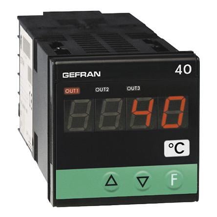 Gefran Indikátor teploty, řada: 40T48 Přední montáž, Panel, 50 °C, 0 °C 1, počet výstupů: 2, výstup: Pouze pro 96, Triac