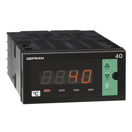 Gefran Indikátor teploty, řada: 40T96 Panel, 50 °C, 0 °C 1, počet výstupů: 2, výstup: Relé 240V ac/dc, typ řízení: