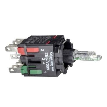 Schneider Electric Kontakt a světelný blok, řada: Harmony Kontakt a světelný blok 1 NO/1 NC 24V FASTON barva Žlutá LED