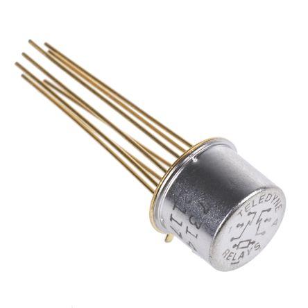 Teledyne Relé RF DPDT Průchozí otvor 12V dc 9.4 mm
