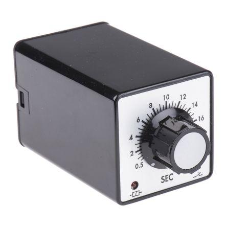 Tempatron Časovací relé, řada: 2B DPDT 2kontaktové 240V ac 1 funkce 8 kolíků 0.5 to 20 s