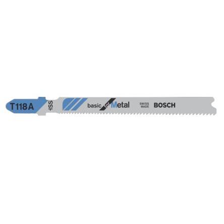 List pro vykružovací pilu, počet zubů na palec: 24 Bosch Neželezné kovy, Železné, Plech 92 mm Rychlořezná ocel 1