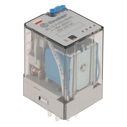 Finder Výkonové relé DPDT 10A 24V dc 60