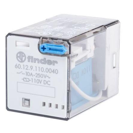 Finder Výkonové relé DPDT 10A 110V dc 60
