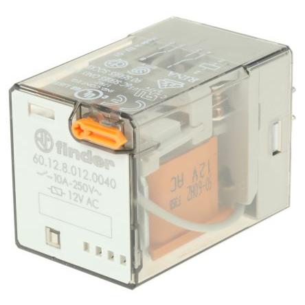 Finder Výkonové relé DPDT 10A 12V ac 60