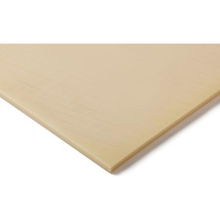 RS PRO Plastová deska, POM barva Béžová, délka: 610 mm, šířka: 305mm, tloušťka: 9.5 mm