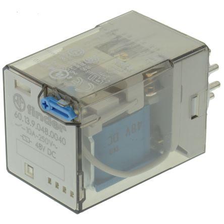 Finder Výkonové relé 3PDT 10A 48V dc 60