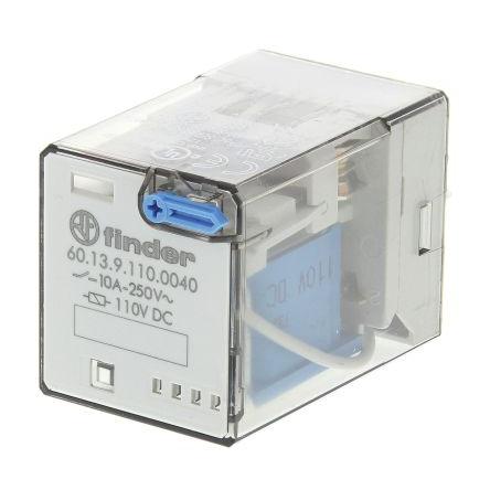Finder Výkonové relé 3PDT 10A 110V dc 60