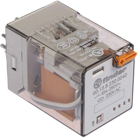 Finder Výkonové relé 3PDT 10A 230V ac 60