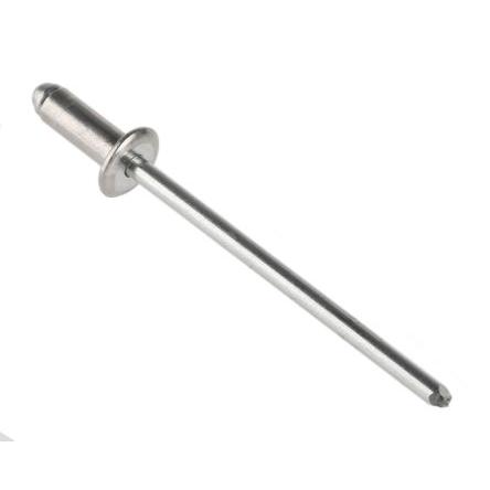 POP Nýt, Hliník, délka nýtu: 8 mm, Obyčejný Ocel Slepý, průměr nýtu: 3.2 mm
