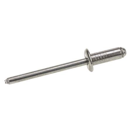 POP Nýt, Hliník, délka nýtu: 10.5 mm, Obyčejný Ocel Slepý, průměr nýtu: 4 mm